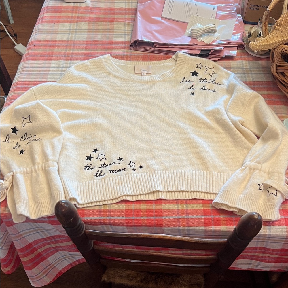 Cinq a sept white sweater